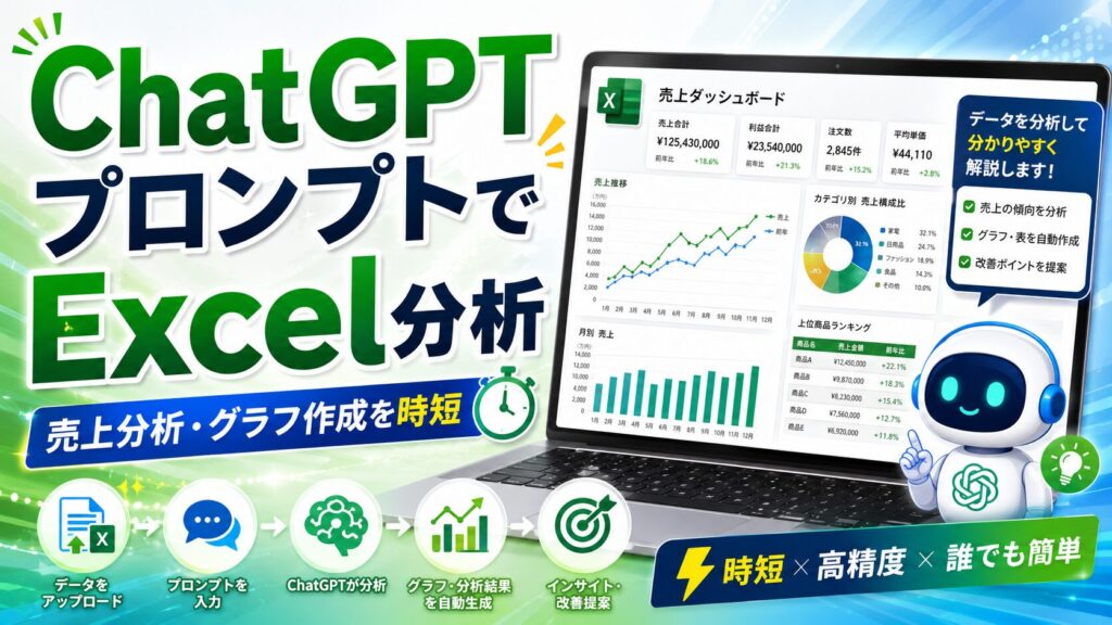 ChatGPTプロンプトでExcel分析