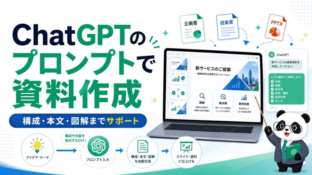 ChatGPTのプロンプトで資料作成