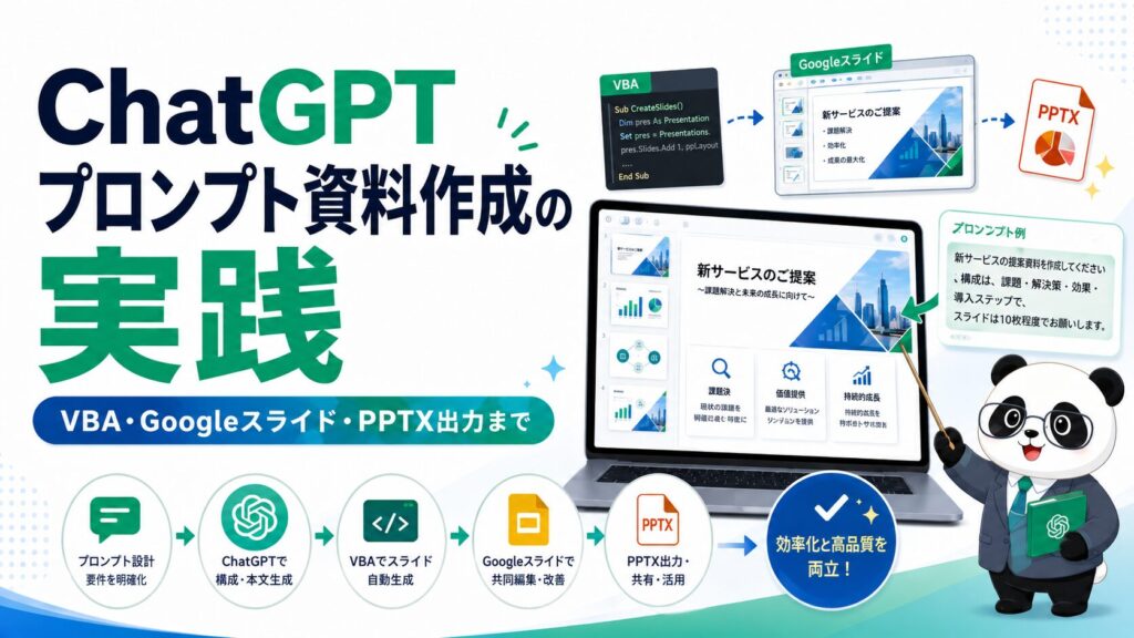 ChatGPTプロンプト資料作成の実践編