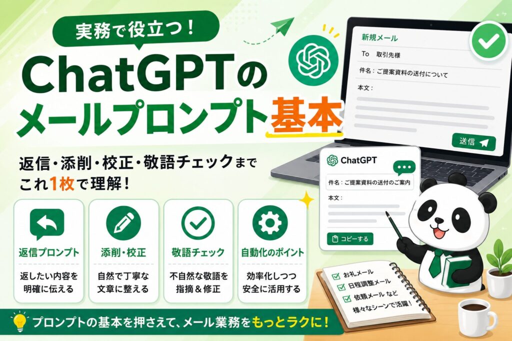 ChatGPTのメールプロンプト基本