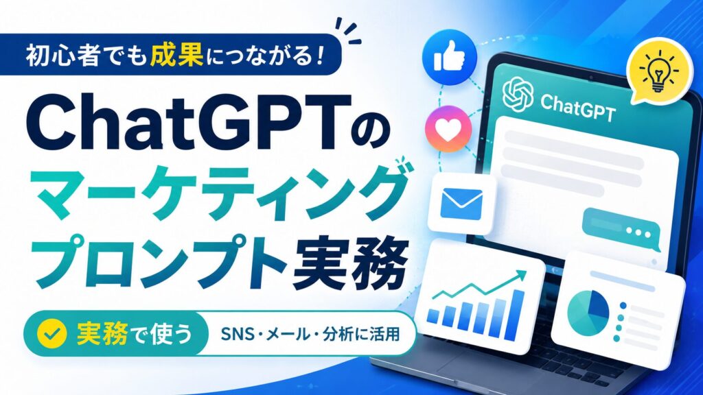 ChatGPTのマーケティングプロンプト実務