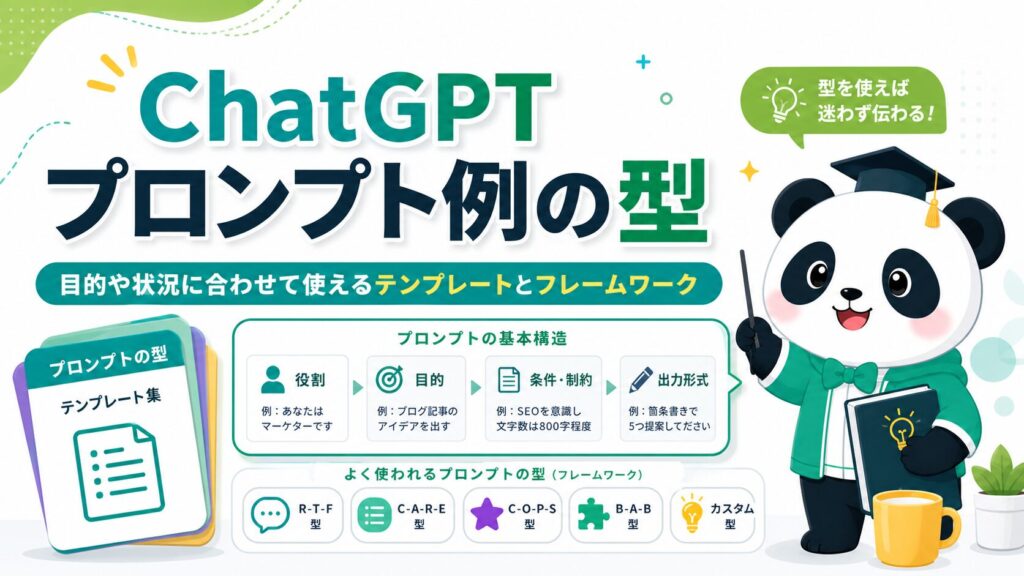 ChatGPTプロンプトのテンプレート