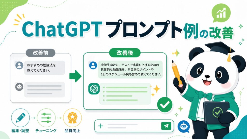 ChatGPTプロンプト例の改善