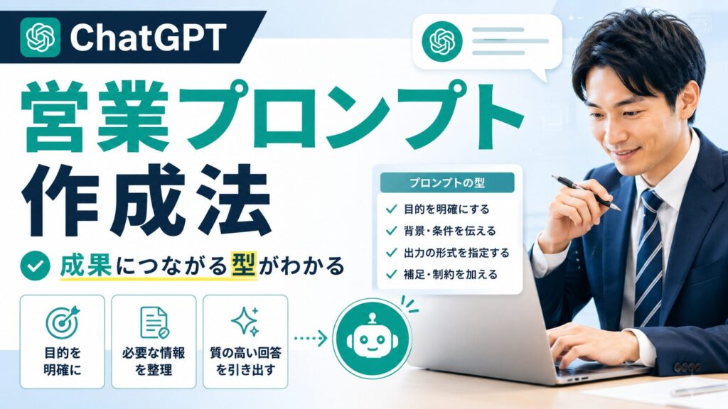 ChatGPTの営業プロンプト作成法