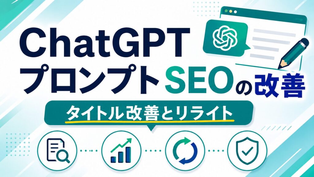 chatgptプロンプトseoの改善